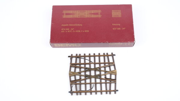 Bemo H0m 4217 Kreuzung 24° für Doppelgleisverbindung - OVP