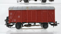Märklin H0 Konvolut Behältertragewagen VTG gedeckter Güterwagen mit Zugschluss Güterzugbegleitwagen Flachwagen mit VW-Transporter DB