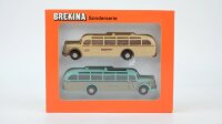 Brekina H0 9007 Bus-Set MB O5000 SchauinsLand + Elba-Bus...