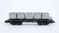 Arnold N 4955 Flachwagen für Kleinbehälter DB