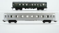 Unbekannt H0 Konvolut Umbauwagen 1./2.Kl. Personenwagen 1.Kl silber DB/SNCF