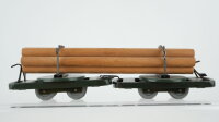 Billerbahn H0 Konvolut 1504 Kesselwagen Shell Drehschemelwagen mit Holz