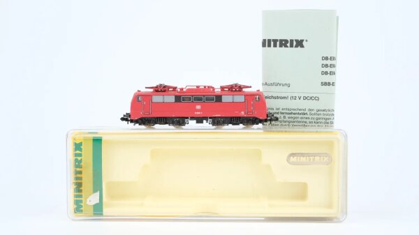 Minitrix N 12932 E-Lok BR 111 068-3 DB (Pantograph Lackschäden)