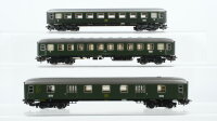 Märklin H0 Konvolut Personenwagen 1.Kl. 2.Kl. Packwagen grün DB