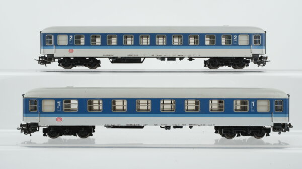 Märklin H0 Konvolut Personenwagen 1.Kl. 2.Kl. blau-weiss DB