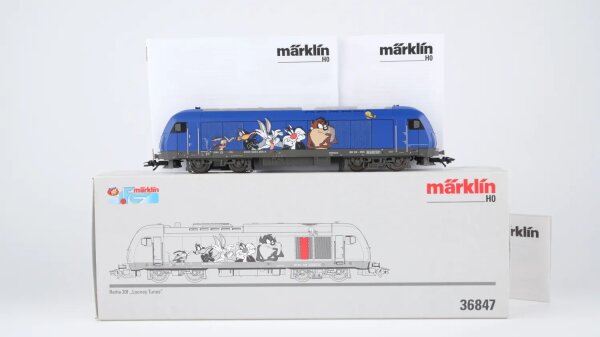 Märklin H0 36847 Diesellokomotive Reihe 201 "Looney Tunes" ER 20 der DB AG Wechselstrom Digital fx