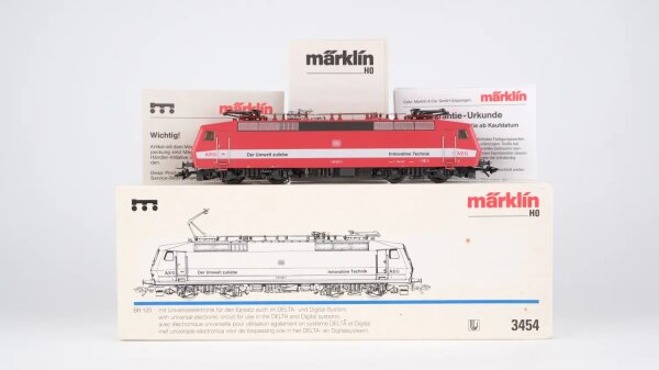 Märklin H0 3454 Elektrische Lokomotive BR 120 der DB Wechselstrom Delta Digital