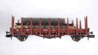 Fleischmann N 825805 Güterwagenset Rungenwagen mit...