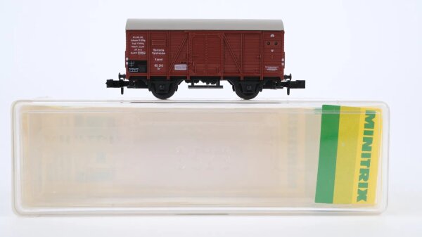 Minitrix N 13616 Gedeckter Güterwagen Gr DRG