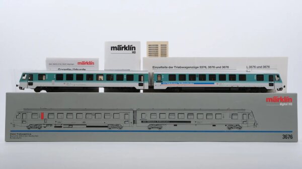 Märklin H0 3676 Diesel-Triebwagenzug BR VT 628.2 / 928.2 der DB Wechselstrom Digital (Vermutlich Verharzt)