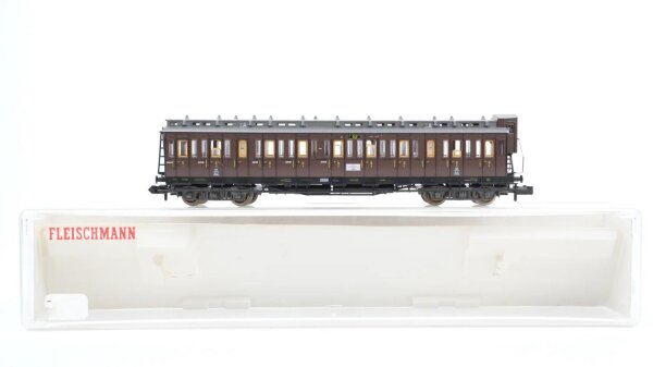 Fleischmann N 8802 Abteiwagen mit Bremserhaus K.P.E.V.