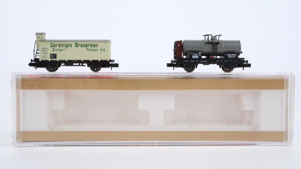 Arnold N 70008 Kesselwagen Zellner&Gmelin/ Güterwagen Verein. Brauerein K.W.Sts.B. Gleichstrom