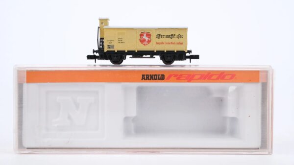 Arnold N 0509 Kühlwagen mit Bremserhaus Herrenhäuser Bier DB