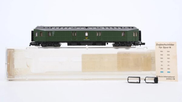 Roco N 2260 Schnellzug-Postwagen Hecht Post4ü-b/20 DBP