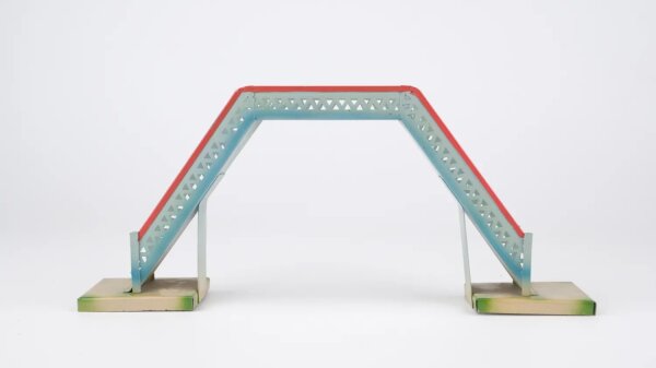 Kibri H0 Fussgänger Brücke Metall (made in US Zone)