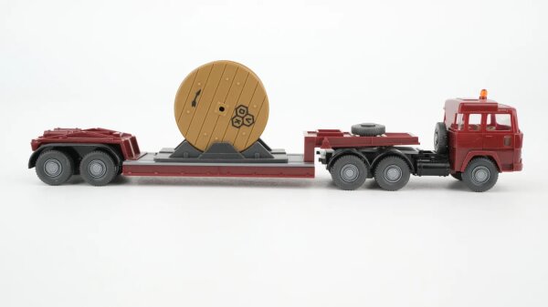 Wiking H0 Magirus Tiefladezug Kabeltrommel VDK