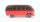 Wiking unverglast H0 VW T1 Bus Typ 3 rot/braun