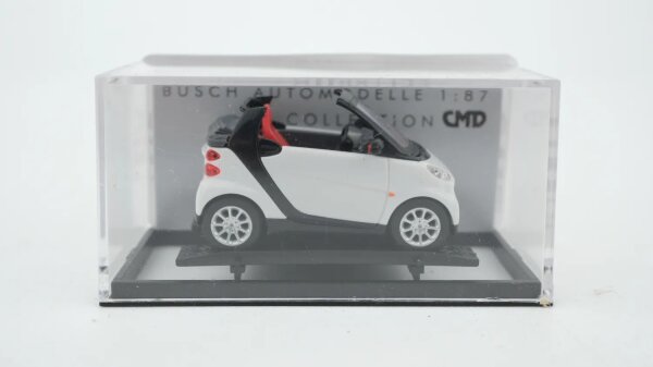 Busch H0 46175 Smart Fortwo Cabrio weiß