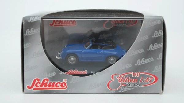 Schuco H0 21926 Porsche Cabrio 356 blau