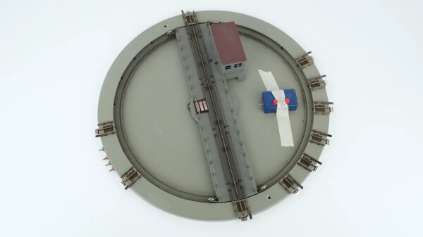 Märklin H0 7186 Elektrische Drehscheibe Blech mit Schalter M Gleis