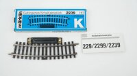 Märklin H0 2239 Schaltgleis gebogen R 424,6 mm 1/2...