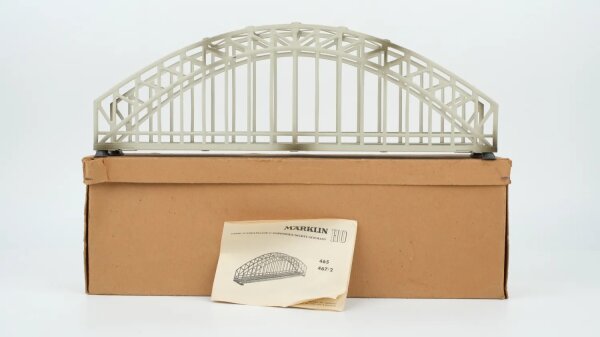 Märklin H0 467/2 Bogenbrücke Blech M-Gleis