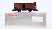 Fleischmann N 8866 Gedeckter Güterwagen mit Bremserhaus G 10 K.P.E.V.
