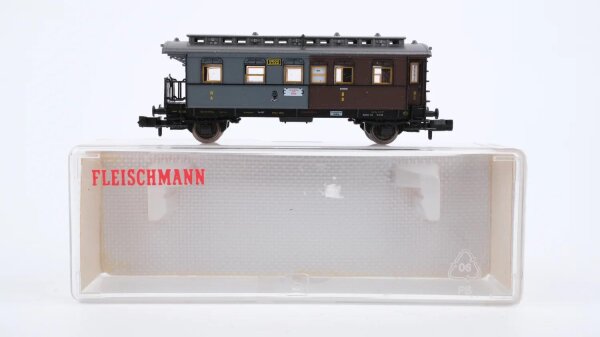 Fleischmann N 8813 Personenw. m. Traglastenabteil 3./4. Kl. CD K.P.E.V.