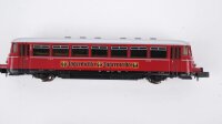 Hobbytrain N H2674 Schienenbus mit Beiwagen BR VT11/ VT12 Jägermeister 2-teilig Gleichstrom