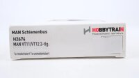 Hobbytrain N H2674 Schienenbus mit Beiwagen BR VT11/ VT12 Jägermeister 2-teilig Gleichstrom
