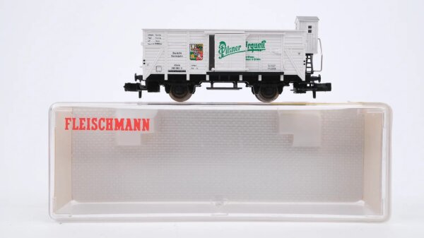 Fleischmann N 8357 Gedeckter Güterwagen Pilsener Urquell G 10 DRG