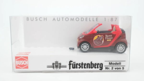 Busch H0 46171 Smart Fortwo Cabrio Bären Pilsner
