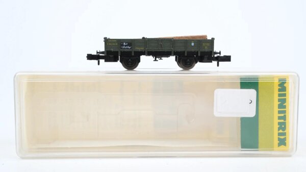 Minitrix N 13234 Rungenwagen H 2 K.Bay.Sts.B.
