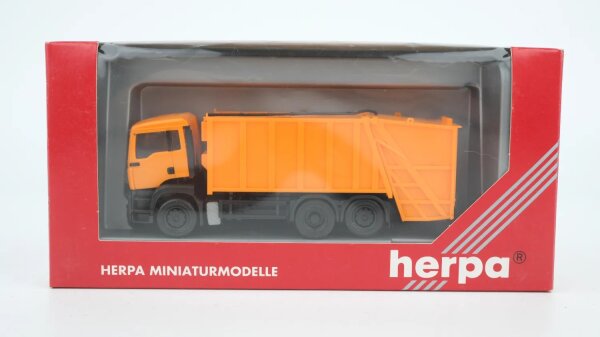 Herpa H0 147620 MAN TGA M Müllwagen Abfallsammelfahrzeug
