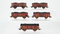 Piko u.a. H0 Konvolut Hochbordwagen mit Kohle DR NS