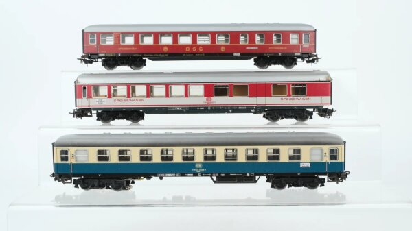 Märklin H0 Konvolut Speisewagen "DSG Mitropa" Reisezugwagen 2. Kl. DB