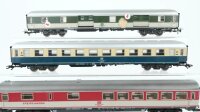 Märklin H0 Konvolut Reisezugwagen 2. Kl. Speisewagen Gepäckwagen DB (Kleberückstände)