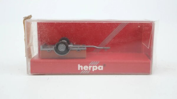 Herpa H0 050869 PKW Pritschenanhänger braun