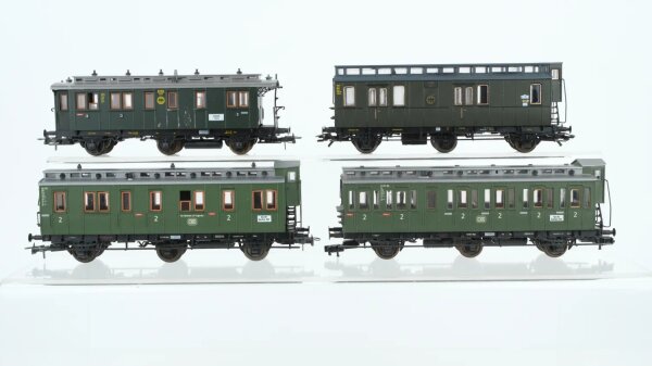 Roco H0 Konvolut Abteilwagen 2./3. Kl. Postwagen DR DB