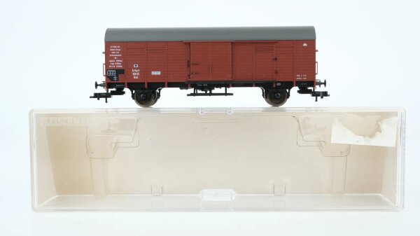 Fleischmann H0 5834 Gedeckter Güterwagen Erfurt 8835 KPEV