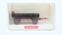 Wiking H0 8690218 Landwirtschaftlicher Anhänger, schwarz-rot