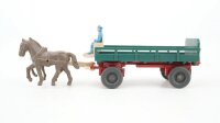 Wiking H0 572 Pferdegespann mit Rollachsen