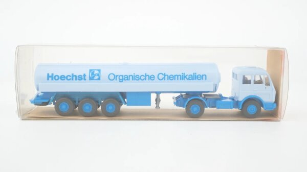 Wiking H0 825 Mercedes-Benz Tankzug Hoechst Organische Chemikalien hellblau