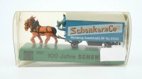Rietze H0 60010 Pferdefuhrwerk mit Anhänger 100...