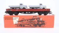 Märklin H0 4515 Niederbordwagen mit Lkw  00t...
