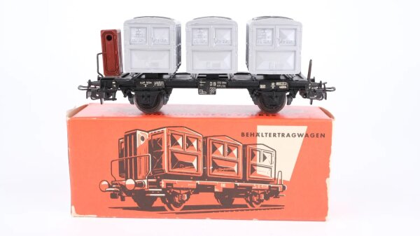 Märklin H0 4614 Behälter-Tragwagen (Containerwagen)  BTs 50 der DB