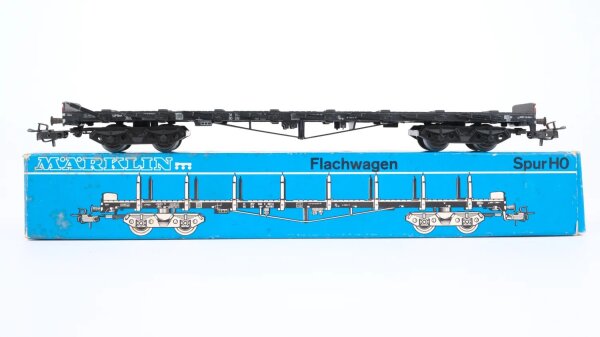 Märklin H0 4663 Flachwagen mit Rungen DB
