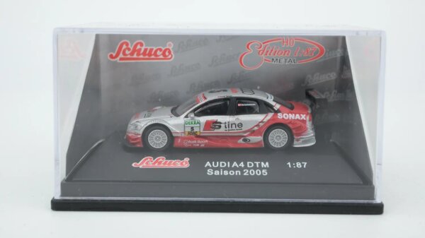 Schuco H0 21711 Audi A4 DTM 2005 #5 silber-rot