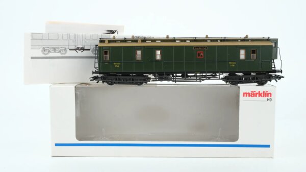 Märklin H0 4229 Reisezugwagen P (Post 4) der K.Württ.Post