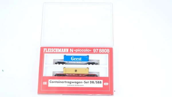 Fleischmann N 978808K Containertragwagen mcs Sgns 694 DB